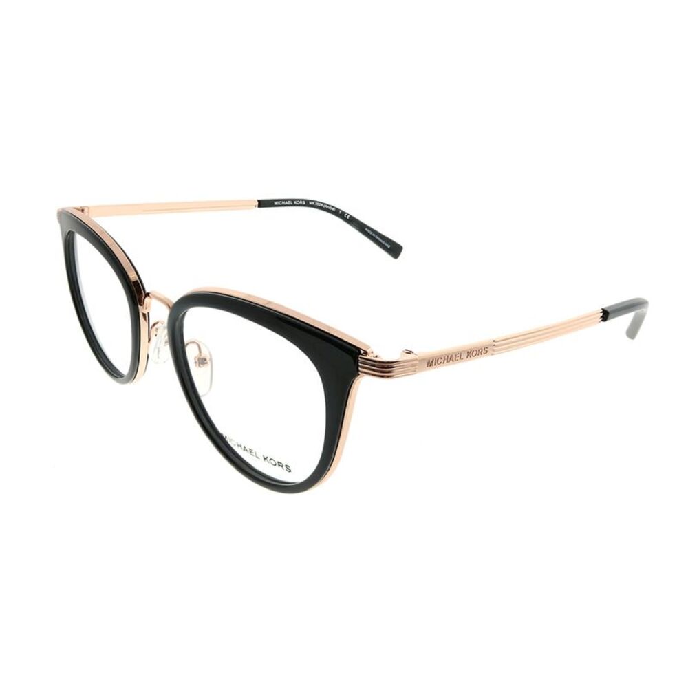 Michael Kors Aruba MK 3026 3332 Rose Gold Metal Round Eyeglasses 50mm